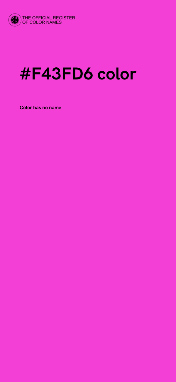 #F43FD6 color image