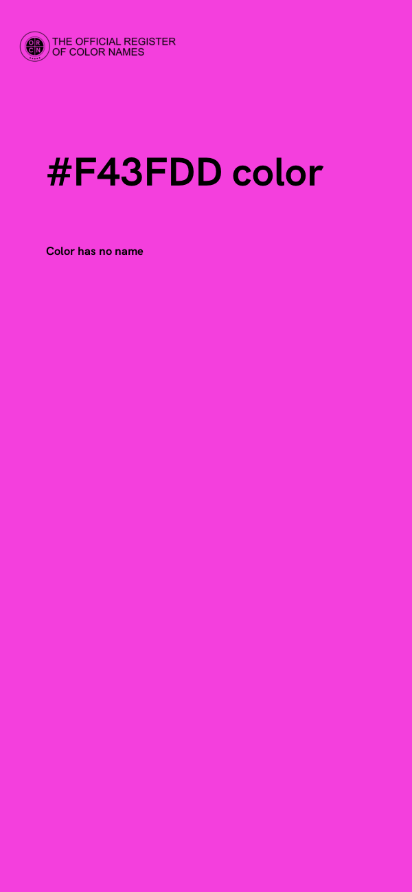 #F43FDD color image