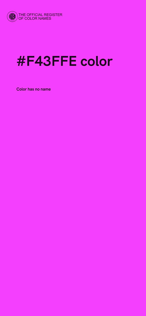 #F43FFE color image