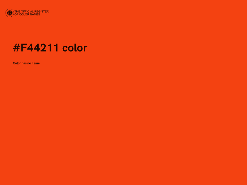 #F44211 color image