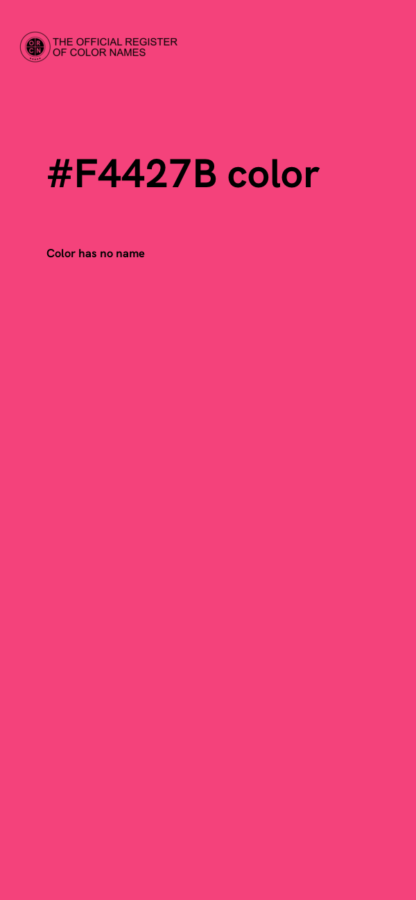 #F4427B color image