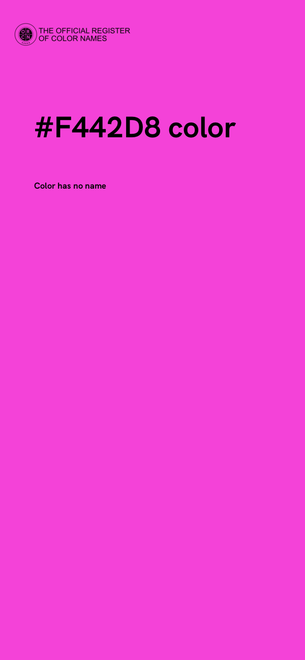 #F442D8 color image