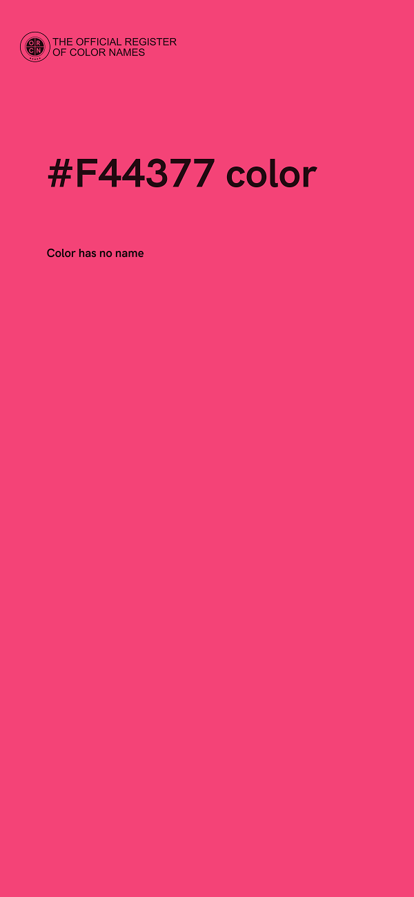 #F44377 color image