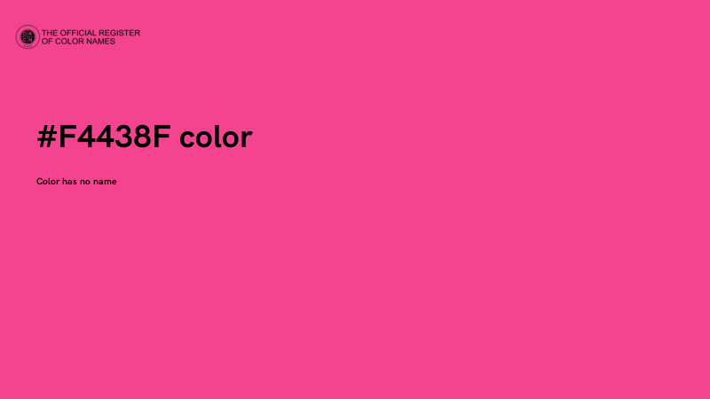 #F4438F color image