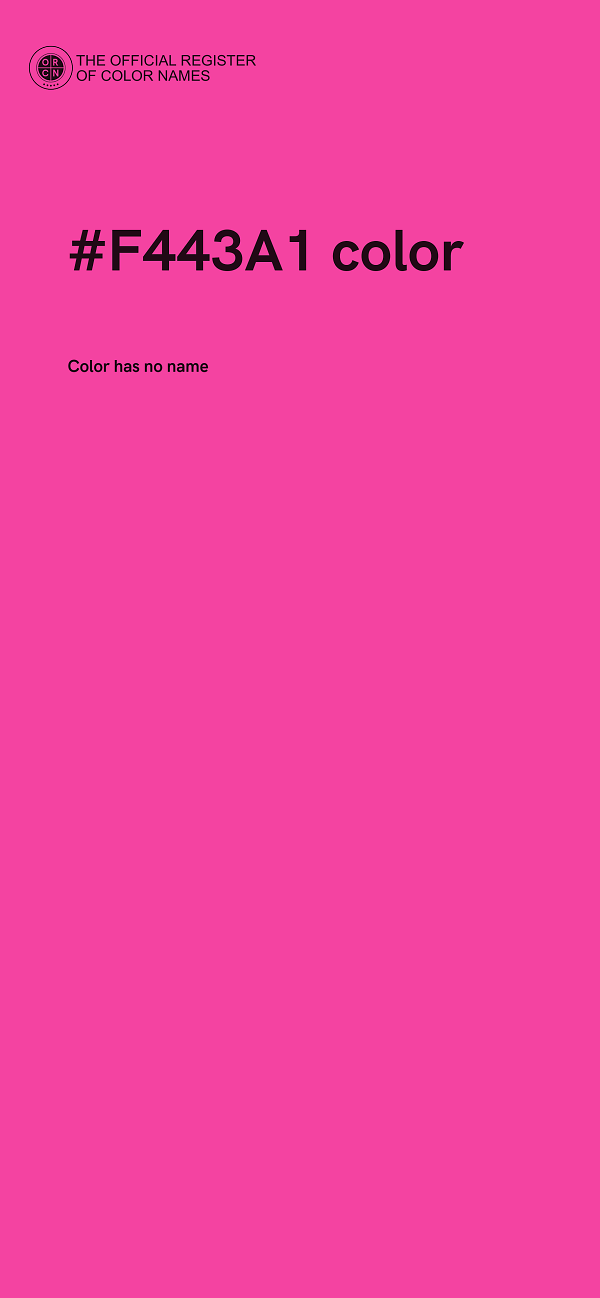 #F443A1 color image