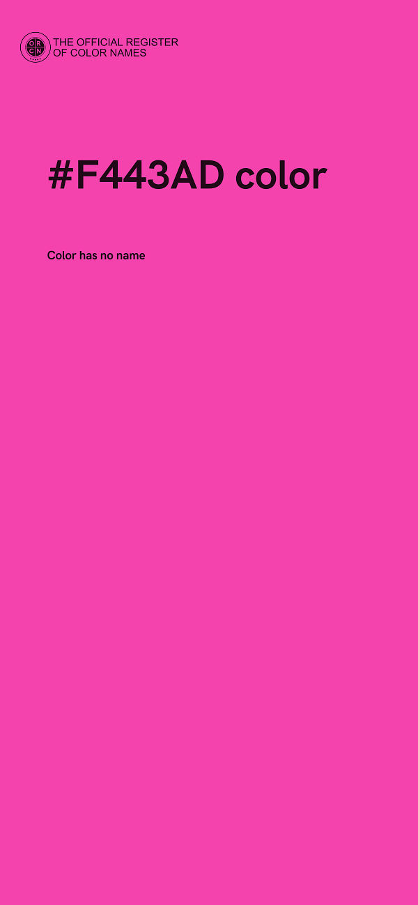 #F443AD color image