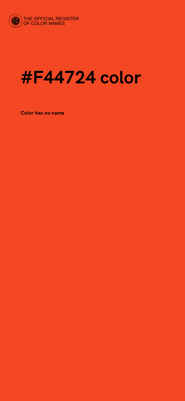 #F44724 color image