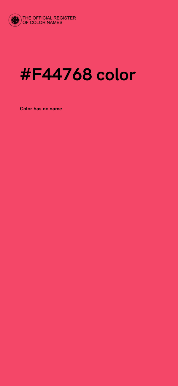 #F44768 color image