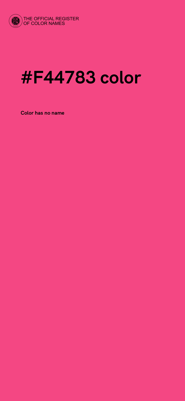 #F44783 color image
