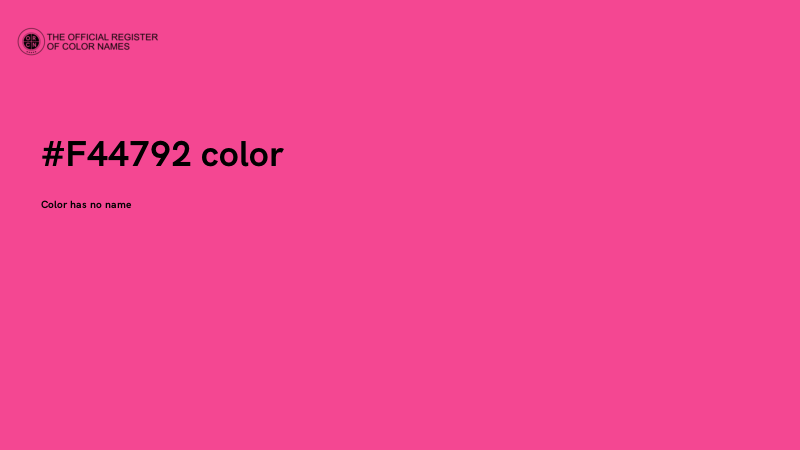 #F44792 color image