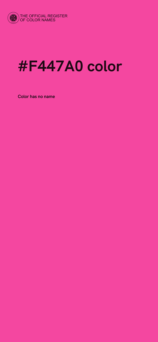#F447A0 color image