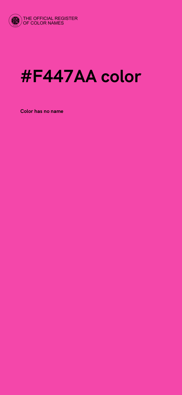 #F447AA color image