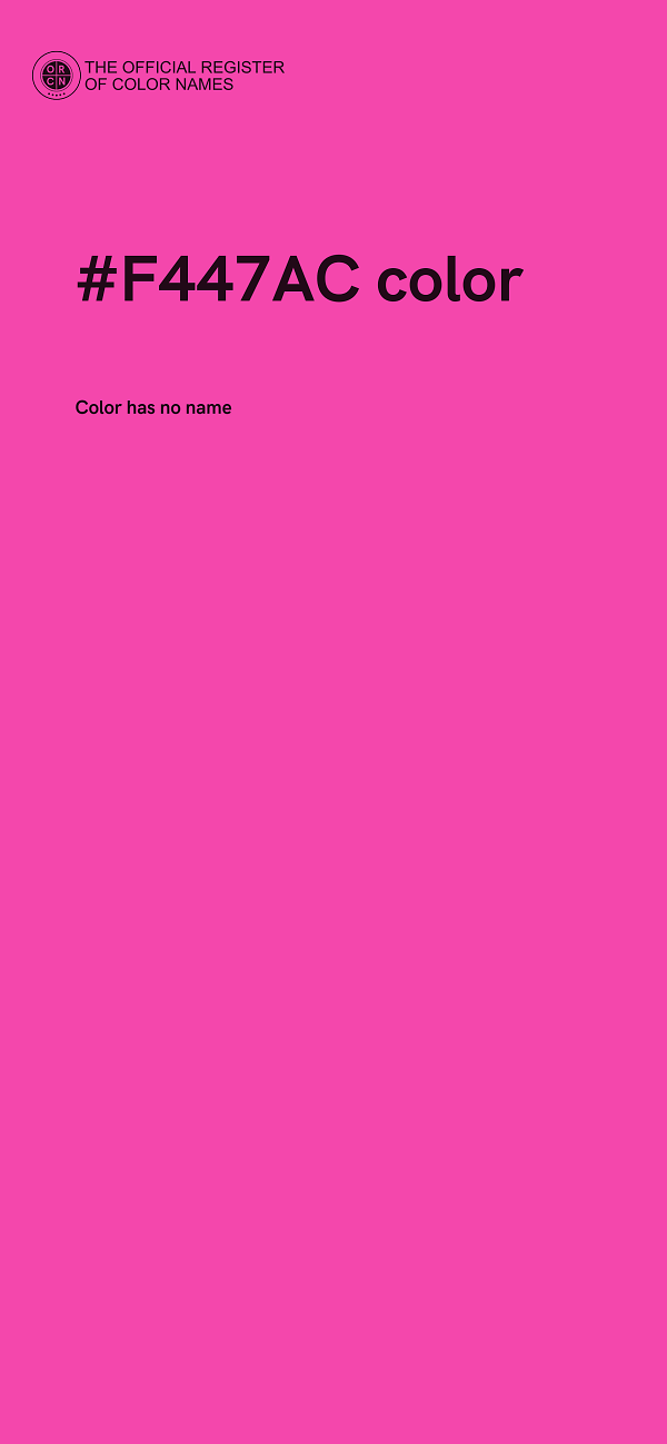 #F447AC color image