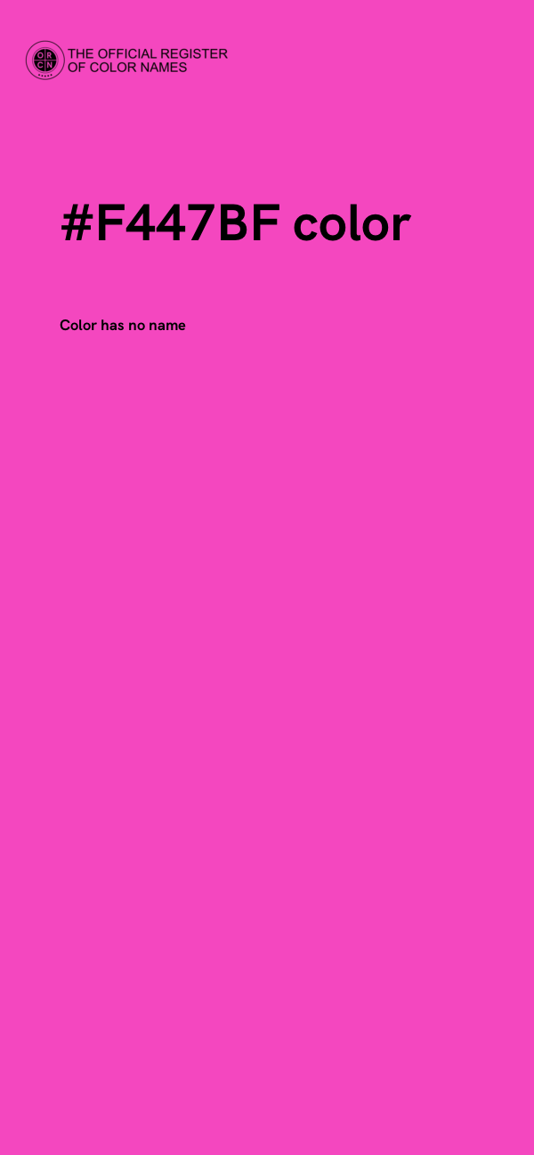 #F447BF color image