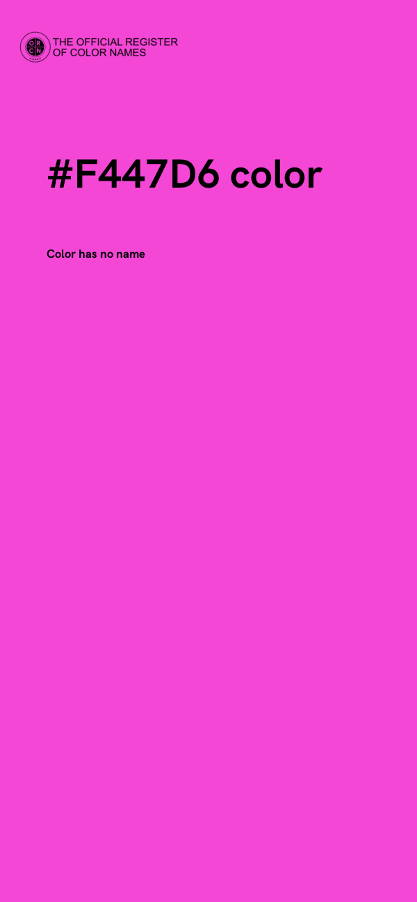 #F447D6 color image
