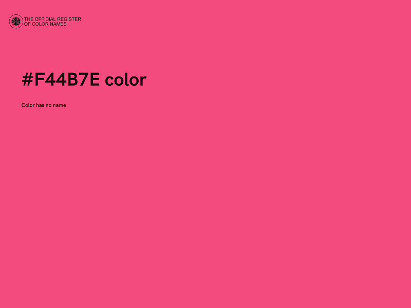 #F44B7E color image