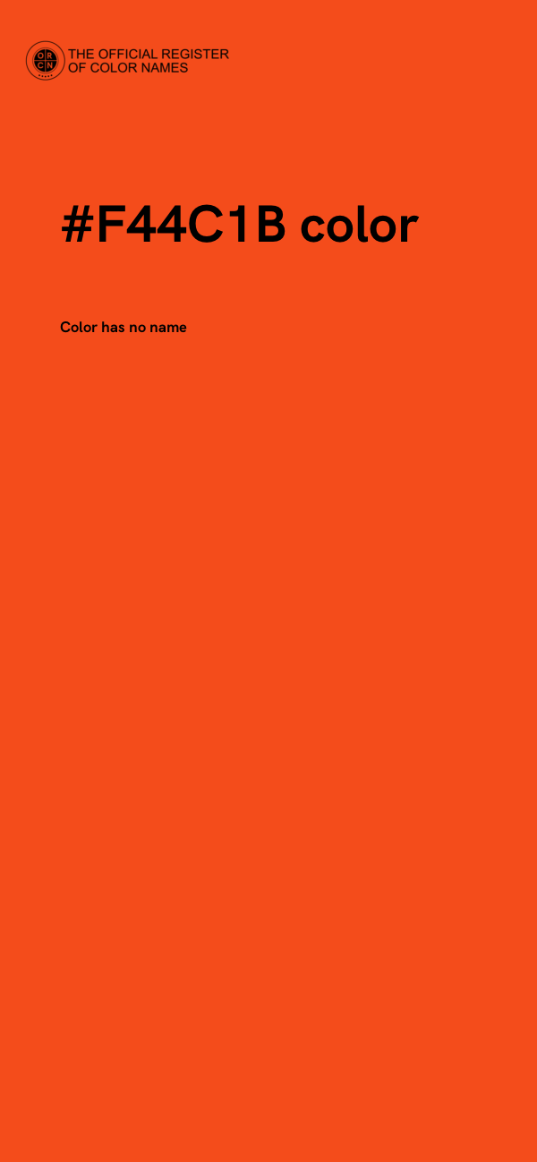 #F44C1B color image