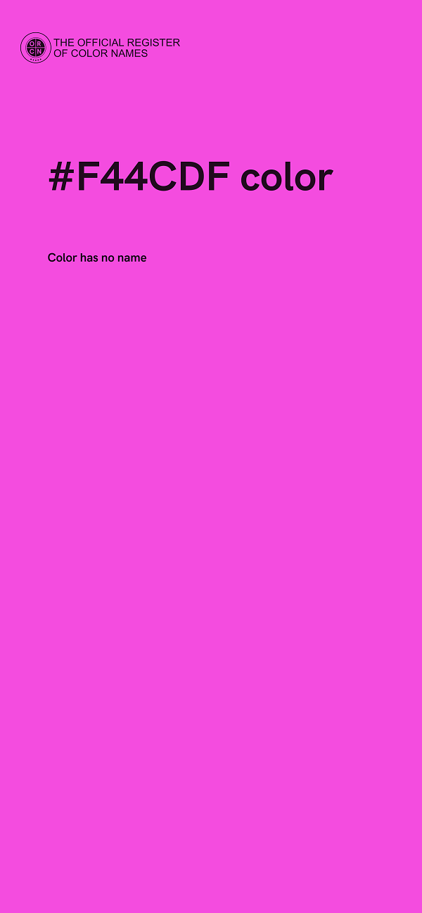 #F44CDF color image