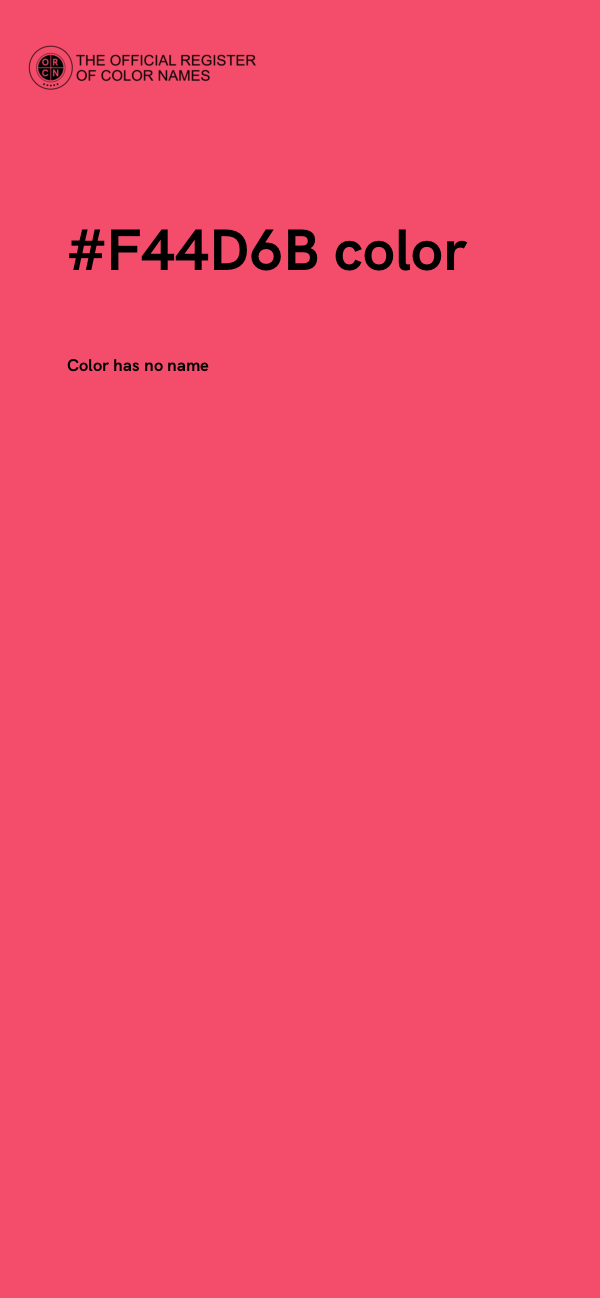 #F44D6B color image