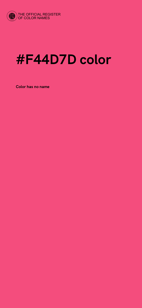 #F44D7D color image