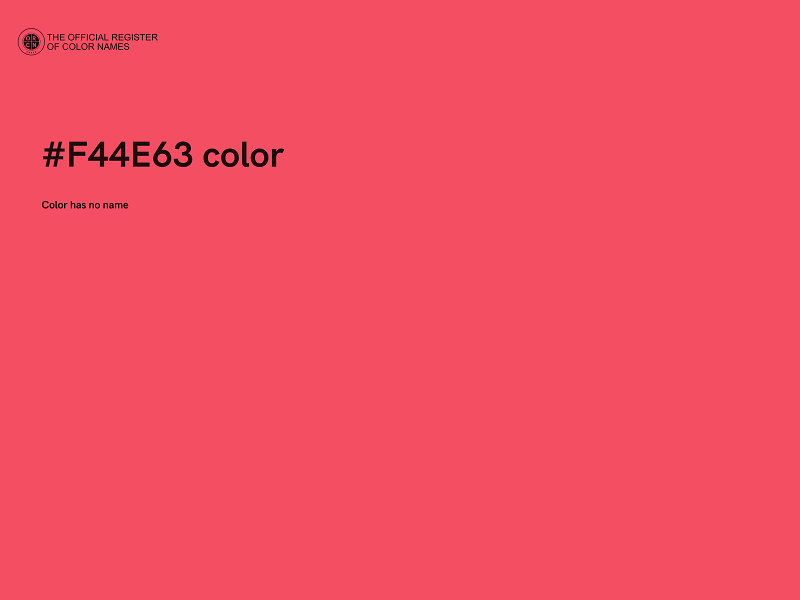 #F44E63 color image