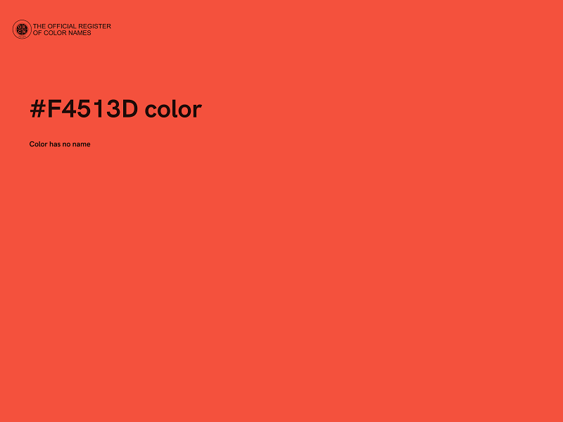 #F4513D color image