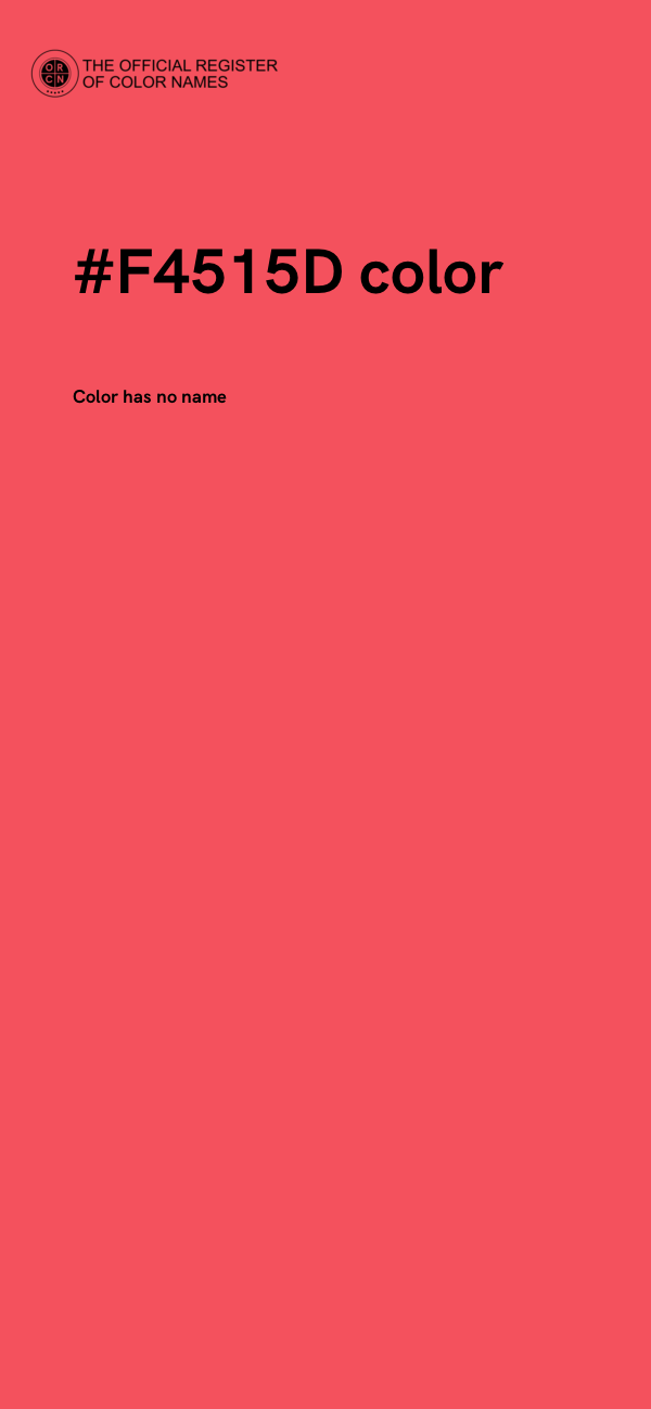#F4515D color image