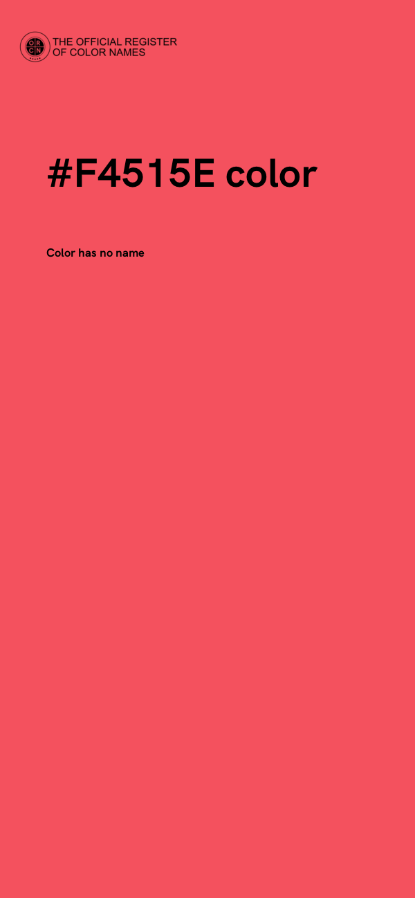 #F4515E color image