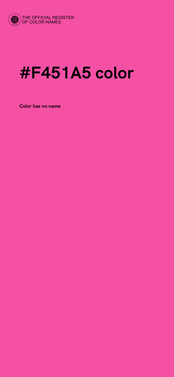 #F451A5 color image