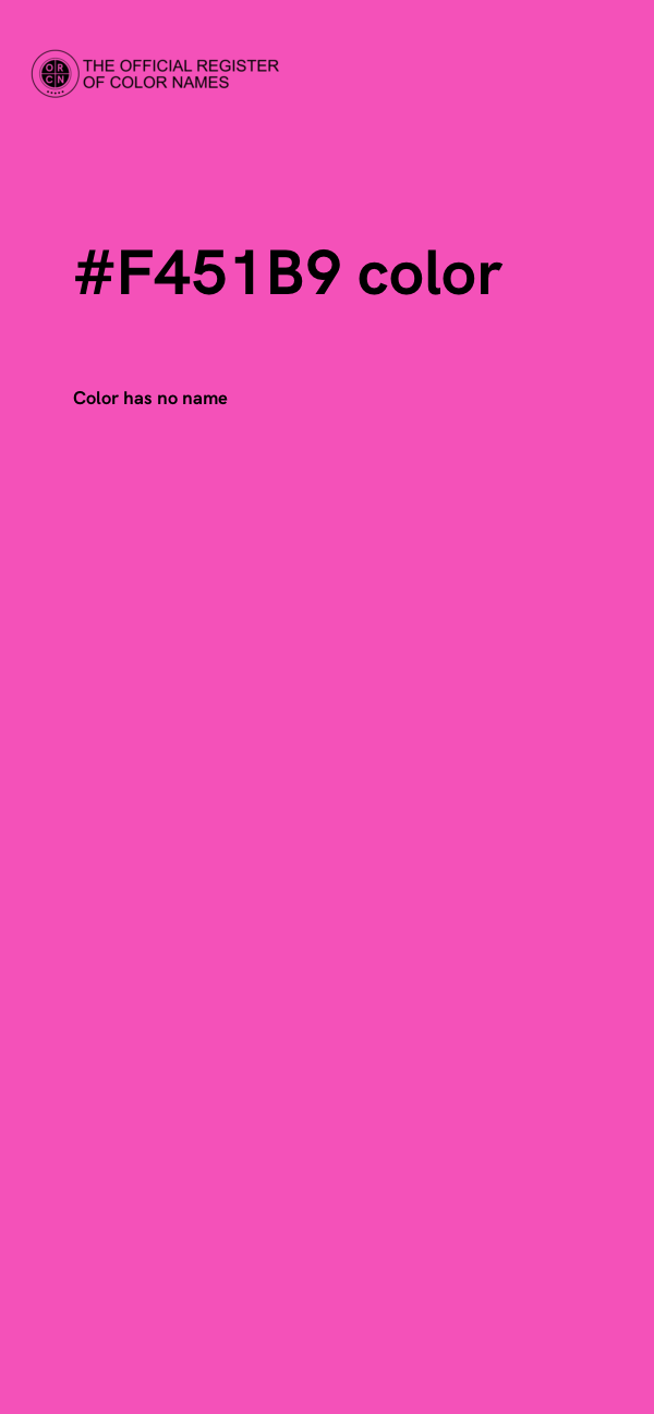 #F451B9 color image