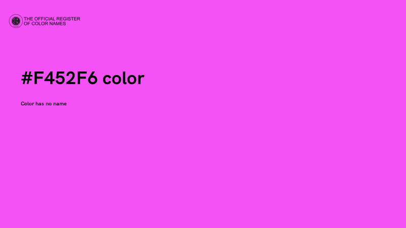 #F452F6 color image