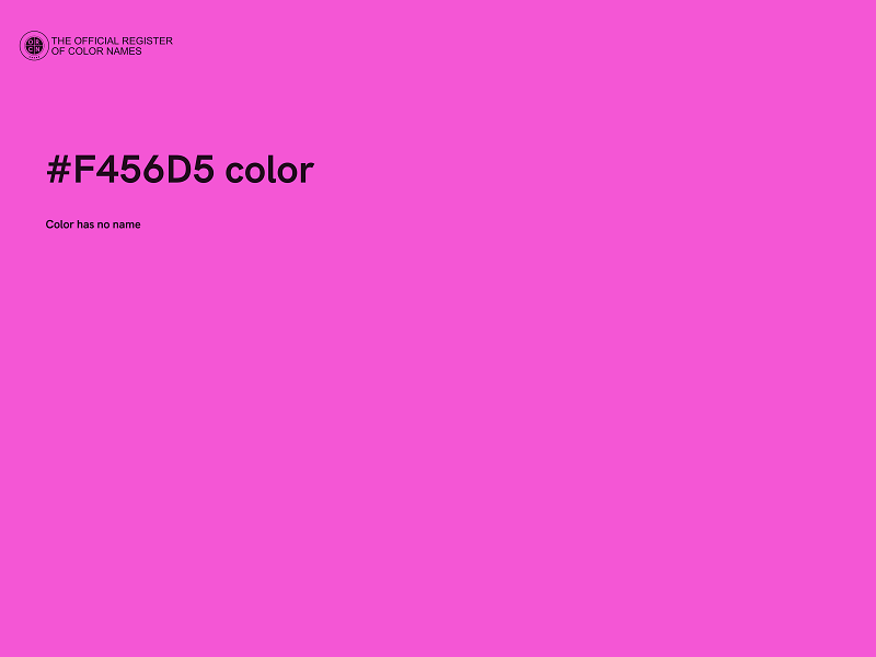 #F456D5 color image