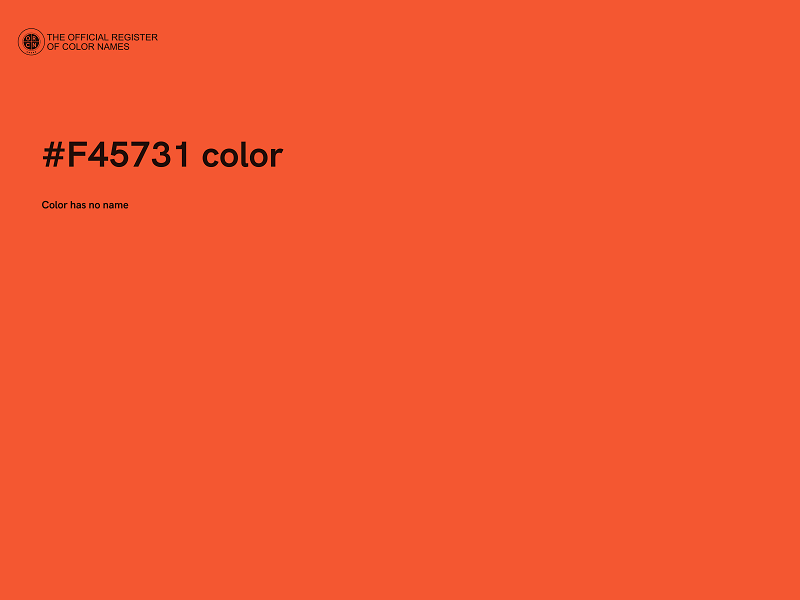 #F45731 color image