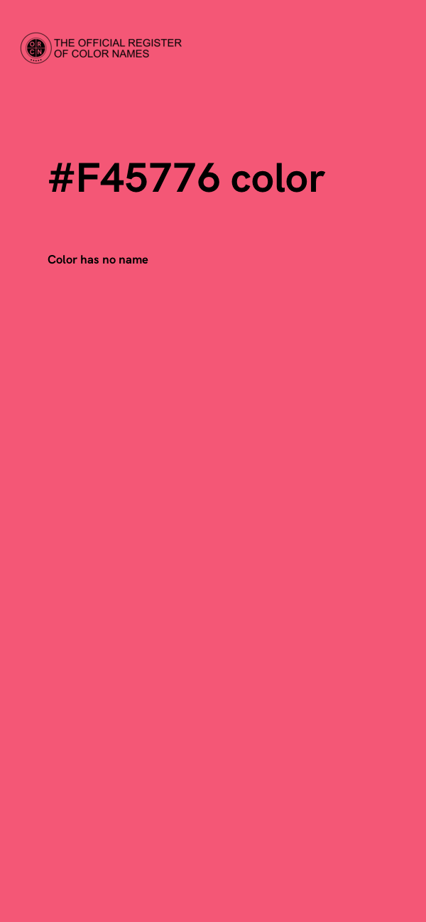 #F45776 color image