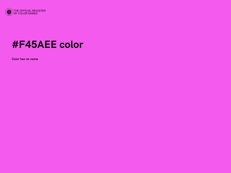 #F45AEE color image