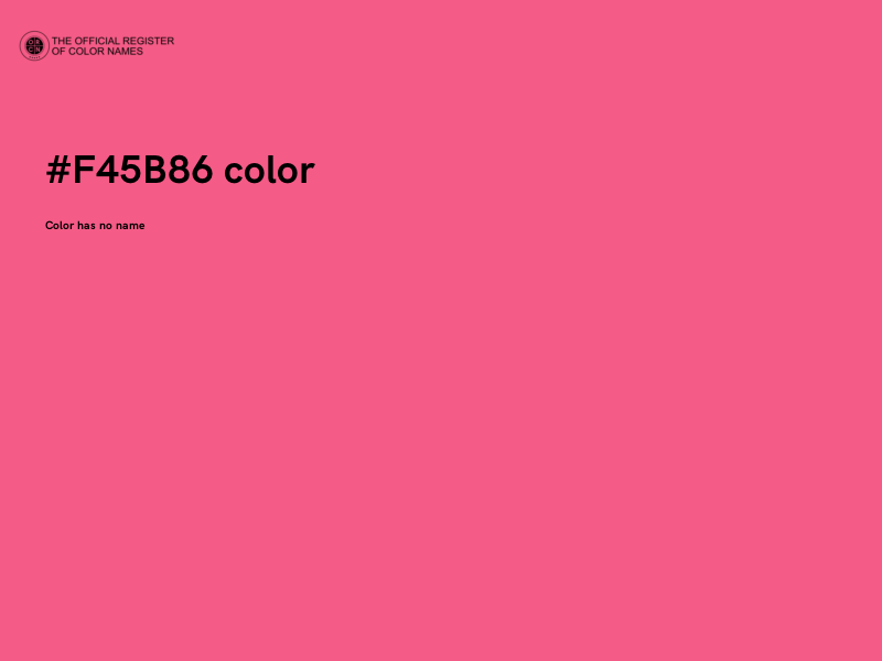 #F45B86 color image