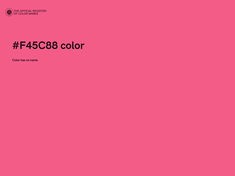 #F45C88 color image