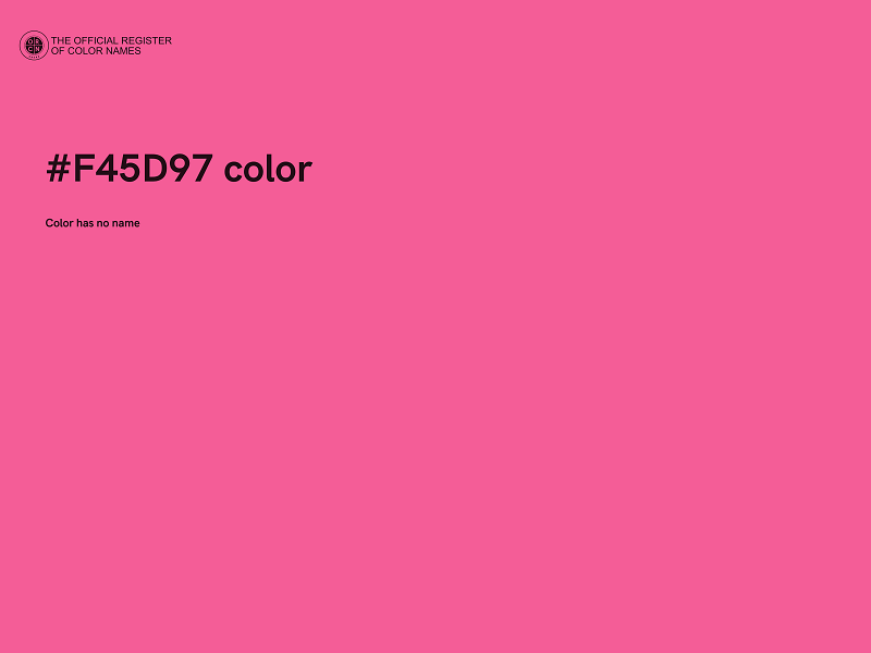 #F45D97 color image