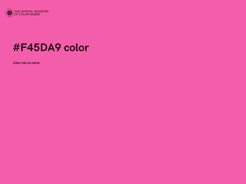 #F45DA9 color image