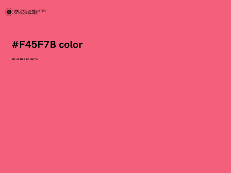 #F45F7B color image