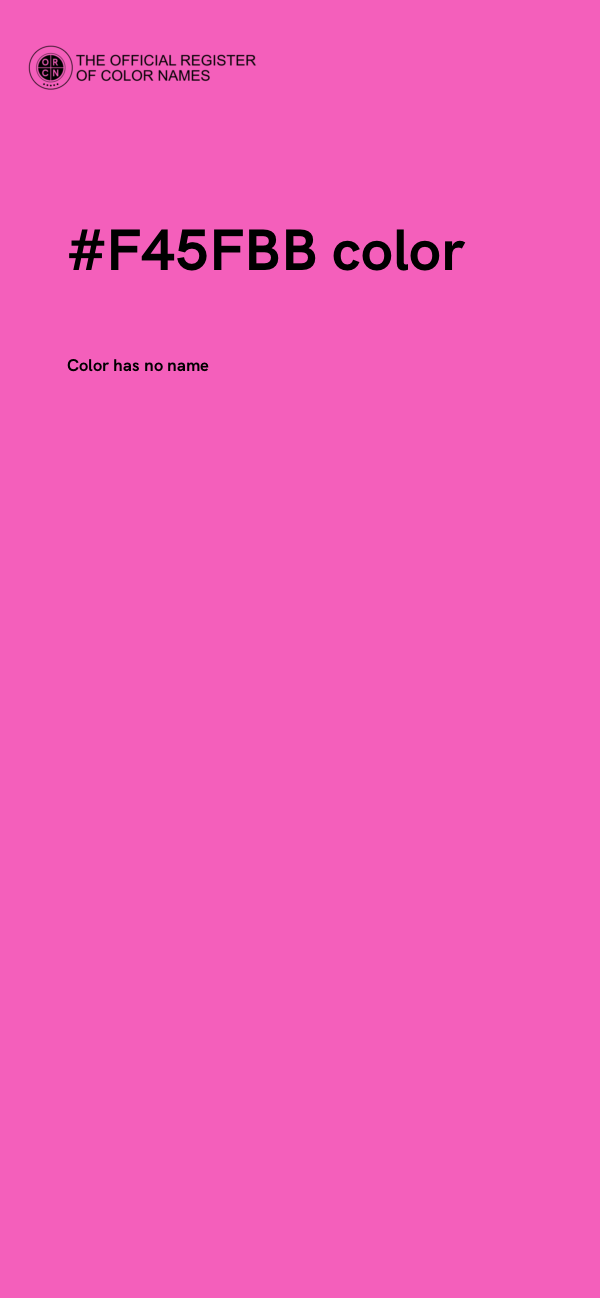 #F45FBB color image