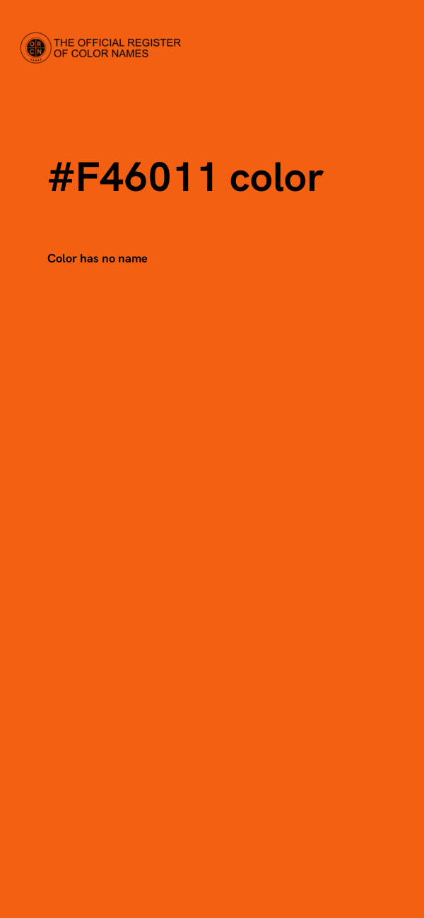 #F46011 color image