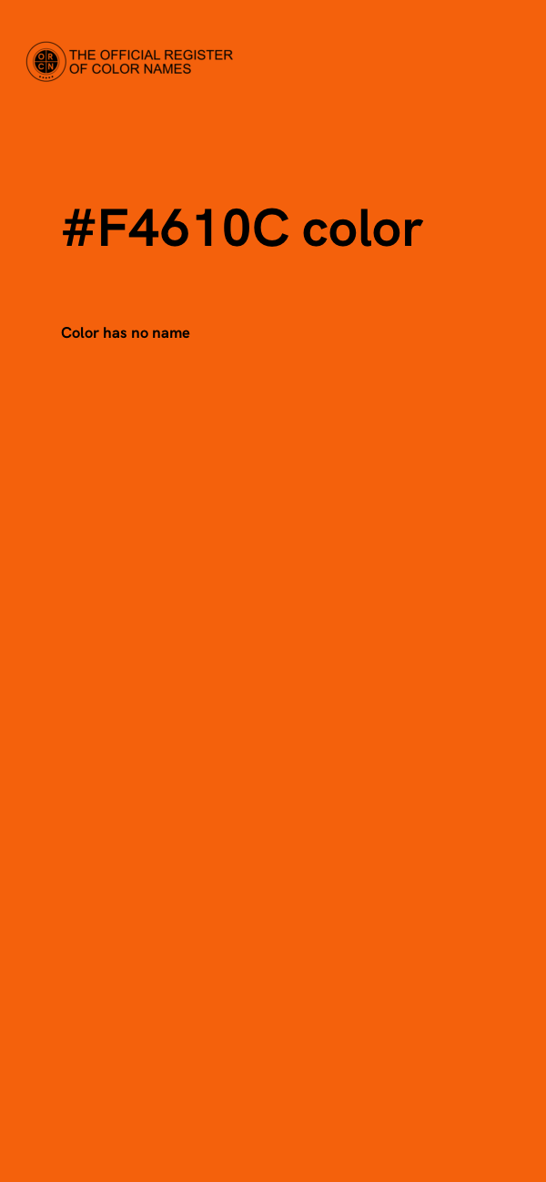 #F4610C color image