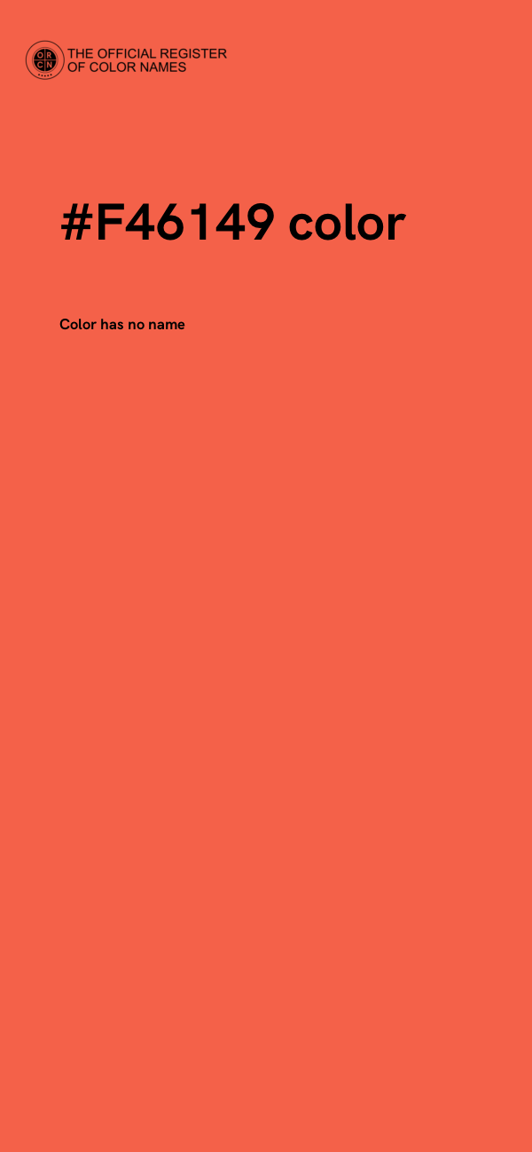 #F46149 color image
