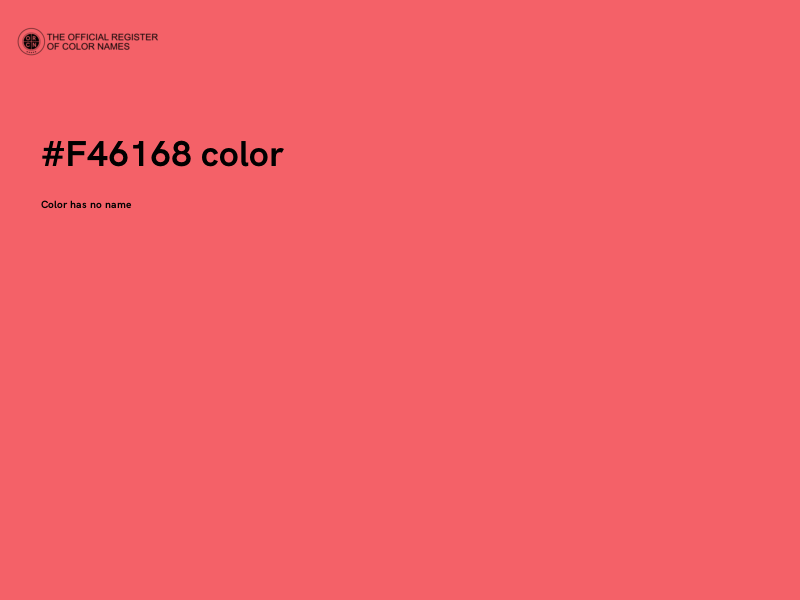 #F46168 color image