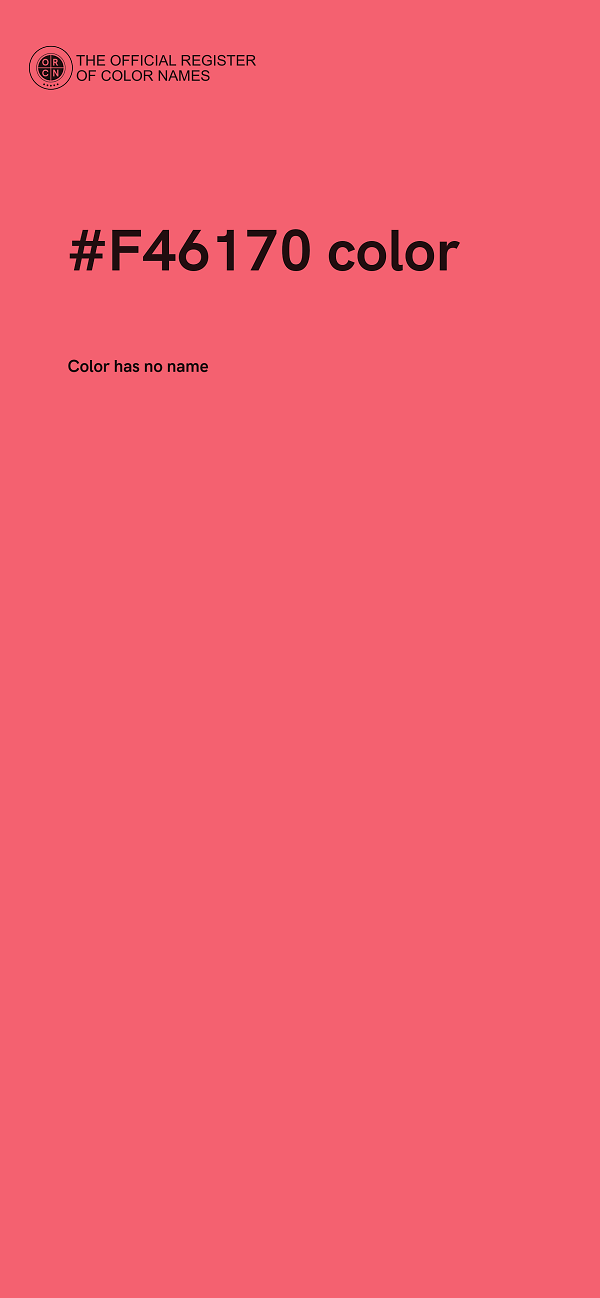 #F46170 color image