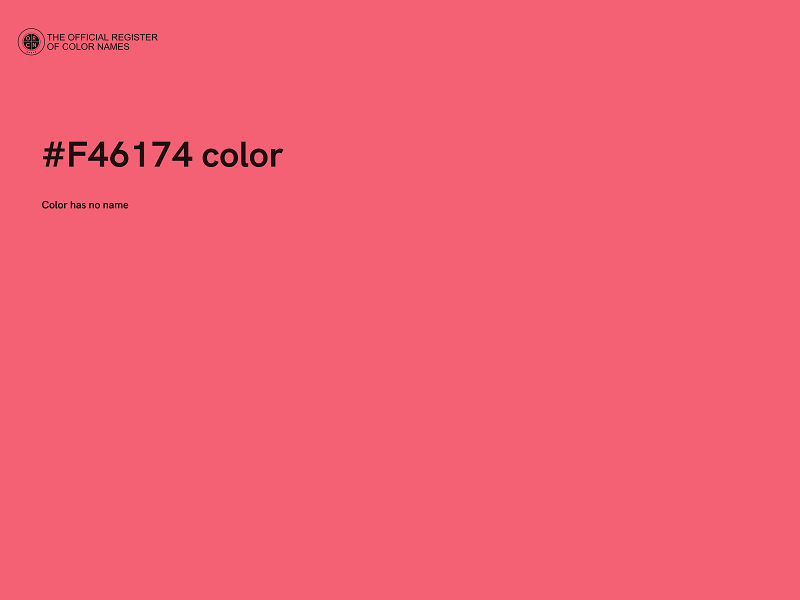#F46174 color image