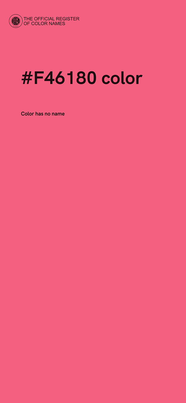 #F46180 color image