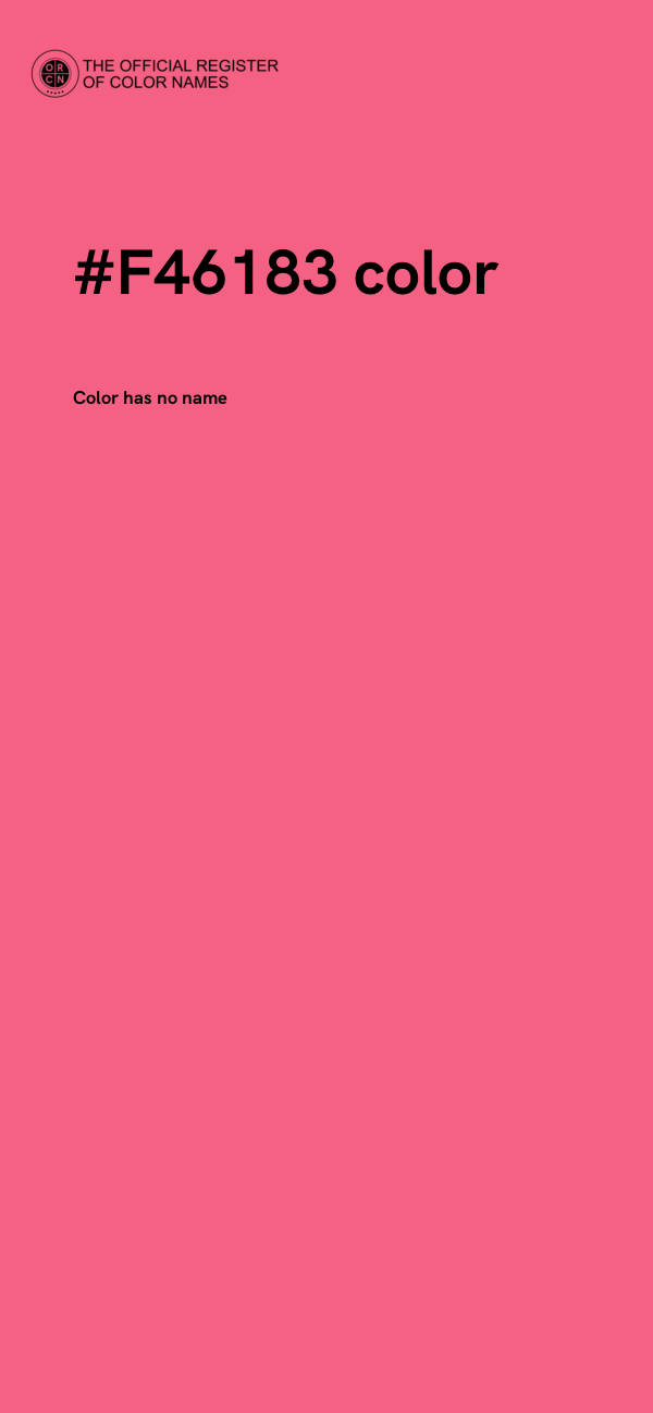 #F46183 color image