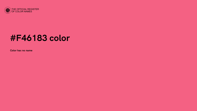 #F46183 color image